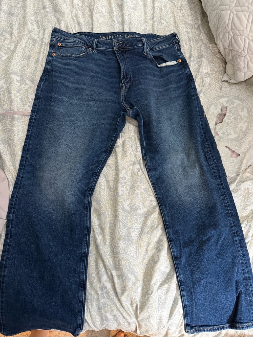 American Eagle Outfitters Men’s Indigo Bootcut Jeans airflex+